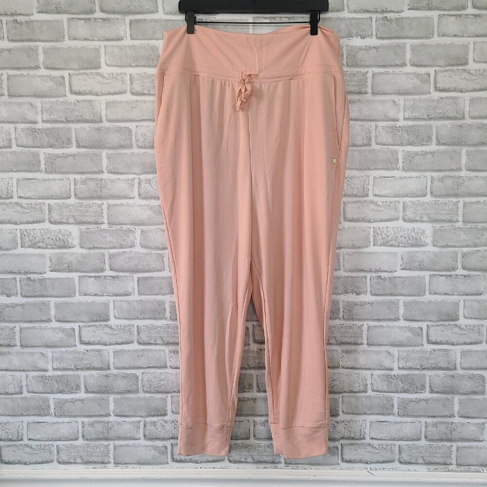Fabletics Sleek Knit Drawstring Pant Athleisure Joggers Womens 1X NEW